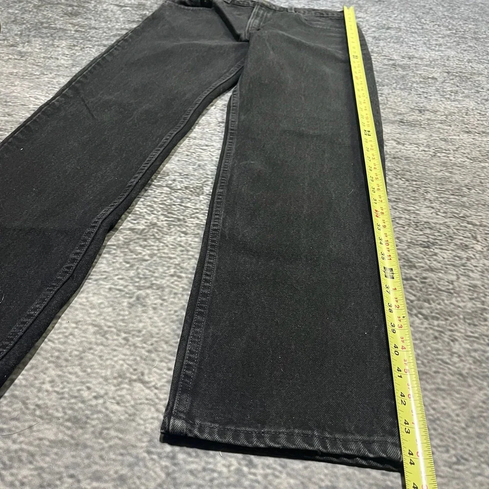 Vintage 90s Levi's 505‎ Jeans Regular Fit Straight Leg 34x34 Black Made In USA